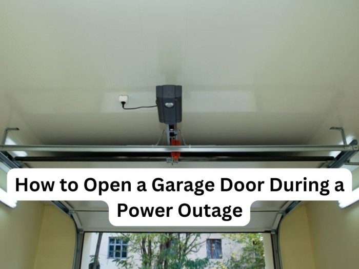 Garage Door During a Power Outage