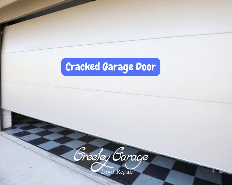 Cracked Garage Door
