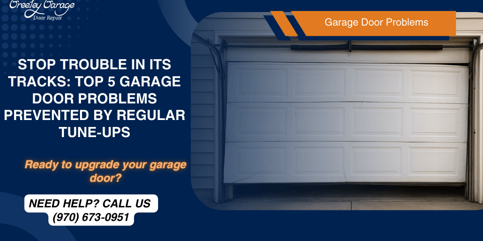 Professional technician performing a regular garage door tune-up to prevent common Garage Door problems