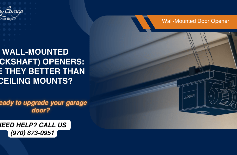 A smartphone displaying a smart home app with a garage door icon.