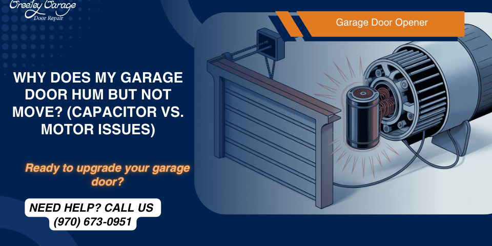garage door opener humming but not moving