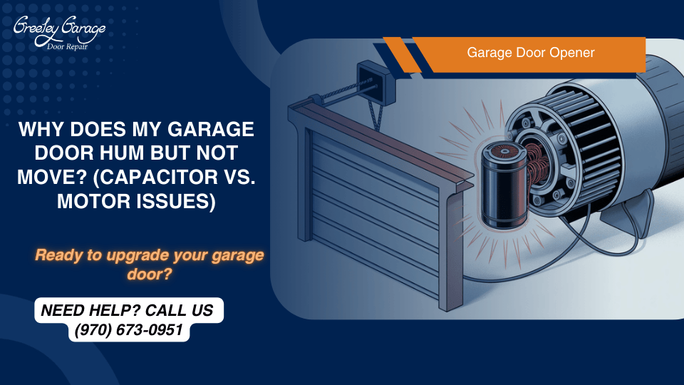 garage door opener humming but not moving