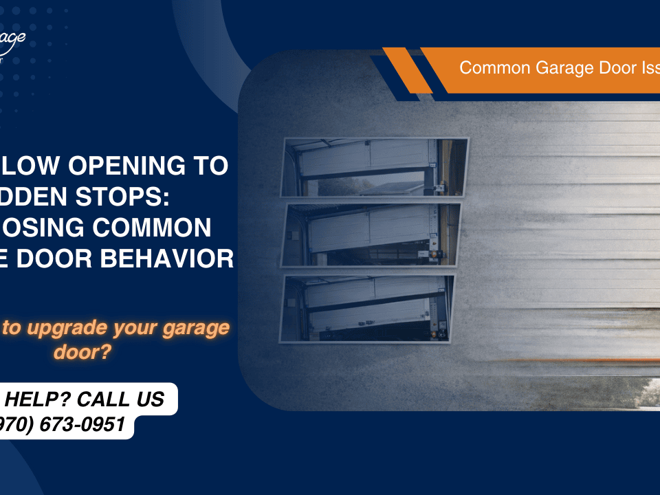 Diagnosing Common Garage Door Problems in Greeley Colorado