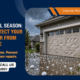 Greeley garage door damaged by hail during a Colorado hailstorm