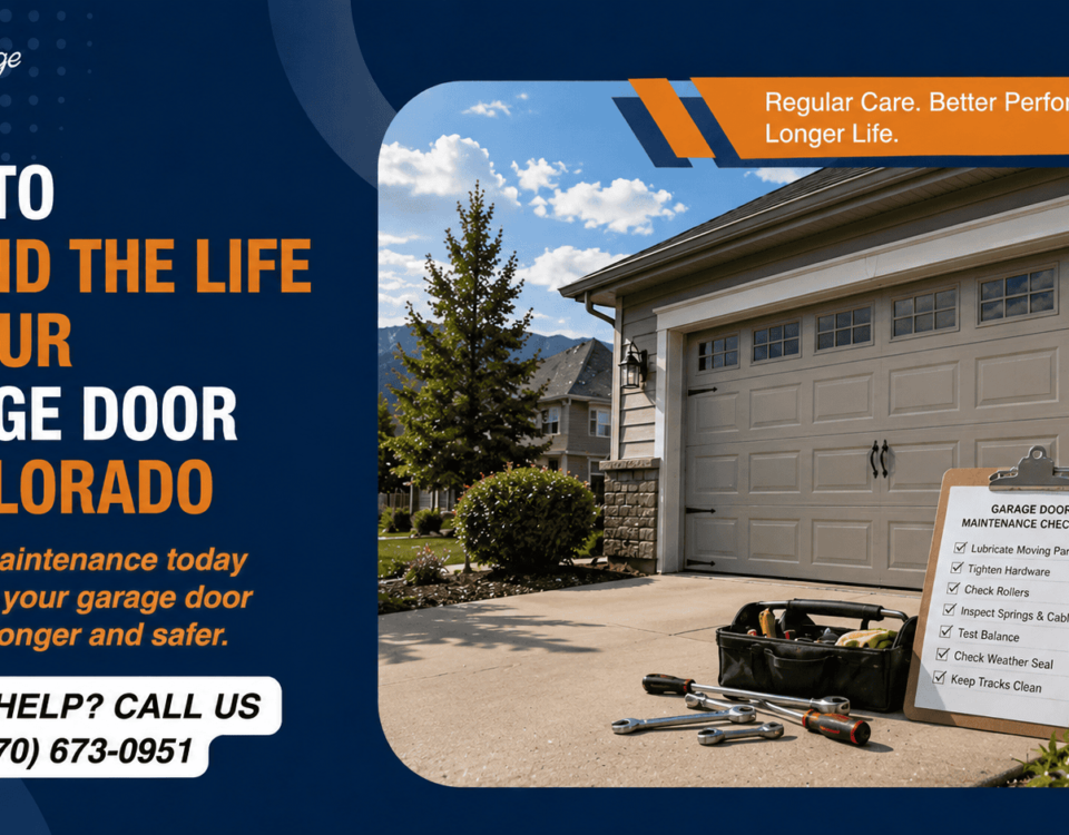 Garage door maintenance tips for extending the life of a garage door in Colorado
